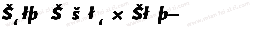 Scalter Sans BlackExp Slant字体转换